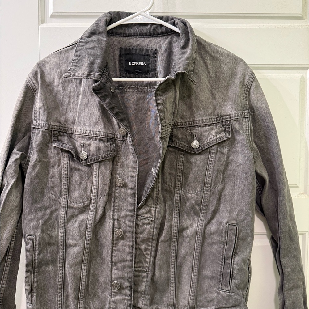 Express Gray Men’s Denim Jacket